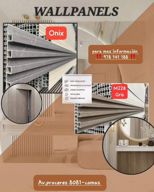WALL PANEL PVC PARA DECORAR PAREDES