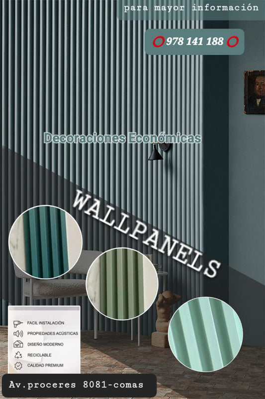 WALL PANEL PVC PARA DECORAR PAREDES