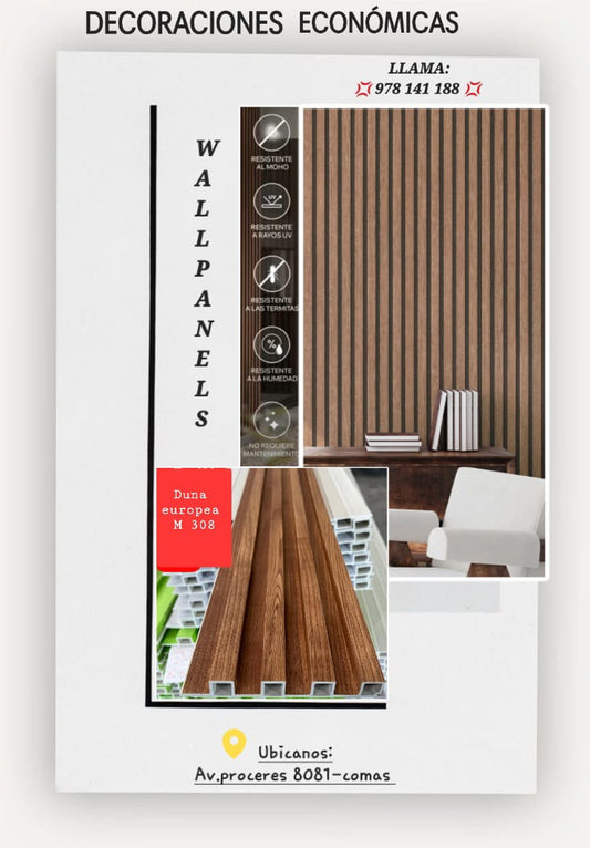 WALL PANEL PVC PARA DECORAR PAREDES