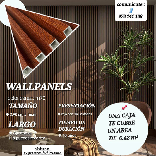 WALL PANEL PVC PARA DECORAR PAREDES