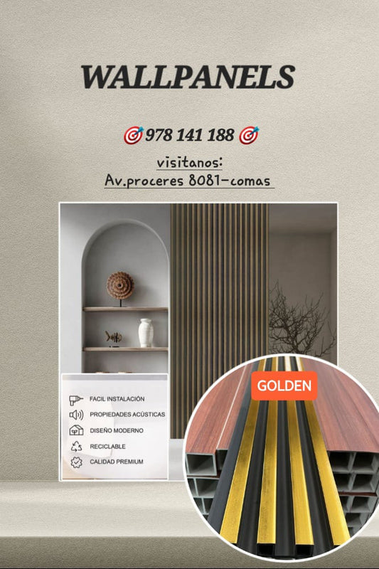 WALL PANEL PVC PARA DECORAR PAREDES