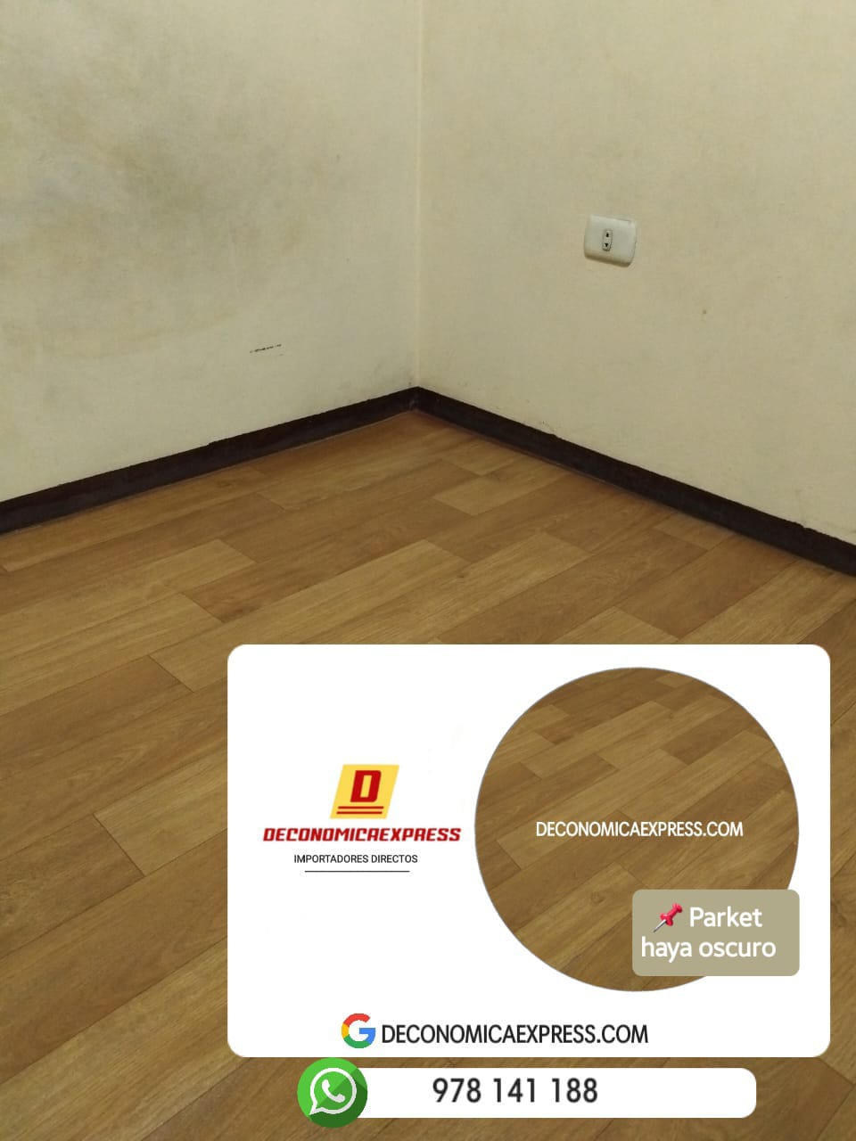 Piso Vinilico parket haya oscuro ideal para ti💥