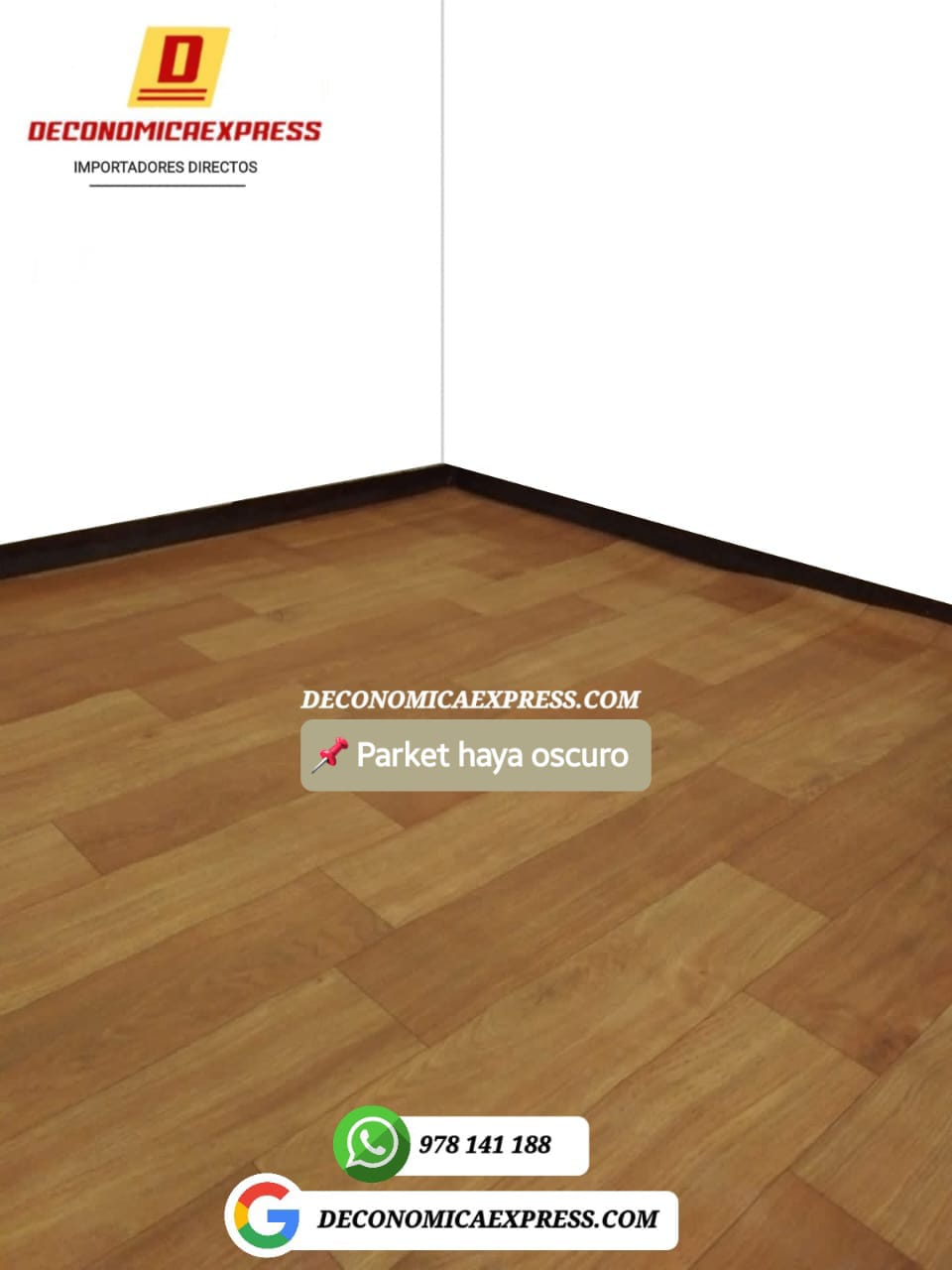 Piso Vinilico parket haya oscuro ideal para ti💥